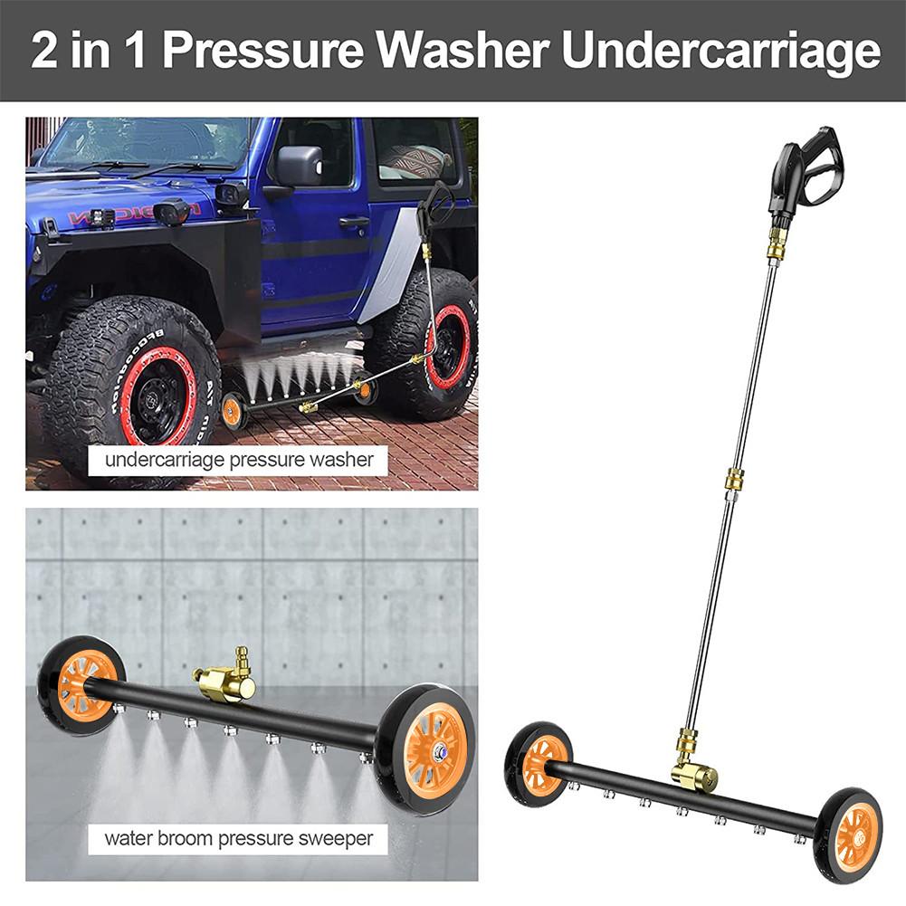 4000 PSI Car Chassis High Pressure Washer 22 Inch Dual Function Undercarriage Surface Cleaner Floor Wash Water Broom
