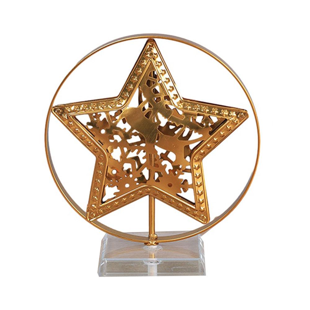 

Креативное железное украшение в виде рождественской елки 12*13 см в виде лося