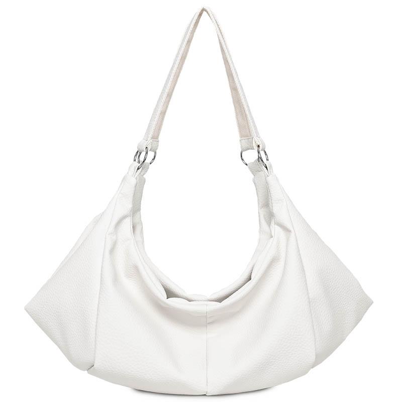 

Роскошные Модные Сумки из Мягкой Кожи Женские Коричневые Белые Вместительные Сумки Тоут для Шопинга Женская Повседневная Сумка Через Плечо Кошелек белый