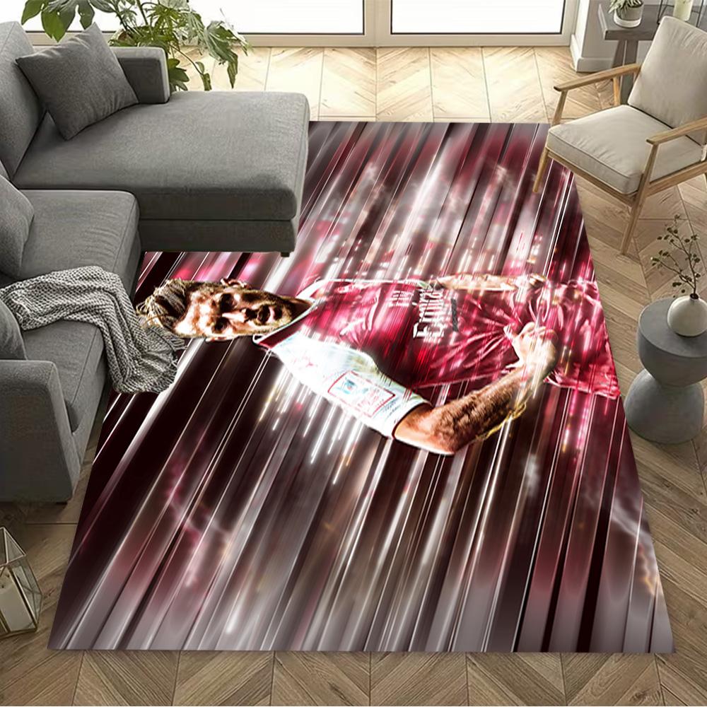 Dynamic Soccer Celebration Floor Rug Office Rug Suitable for Hallway Kitchen Bedrooms Outdoor Anti-slip Rug Anime Office Decor Birthday/Christmas Gift