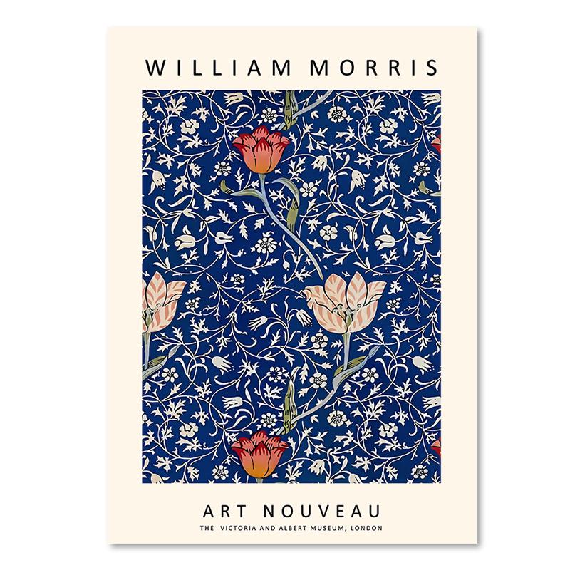 

Ретро Матисс Холст Картина Абстрактная скандинавская девушка Коралл Уильям Плакаты Гостиная Настенные художественные принты Картинки для домашнего декора 21x30cm No Framed