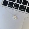Pearl Shell Silver Pendant Necklace Women Clavicle Chain Light Luxury Niche Design