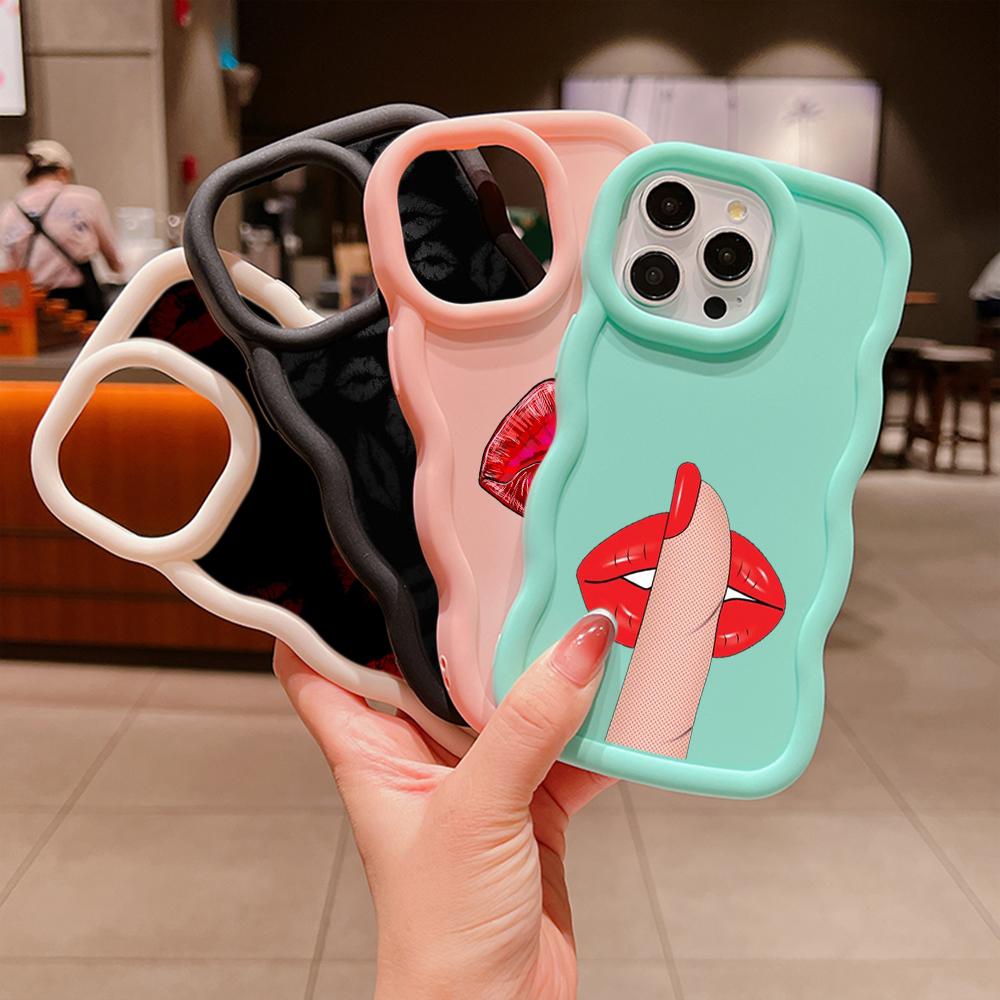 Ae87 Lips Kiss Digital Art Защитные чехлы для телефонов для Xiaomi Poco X5 X3 M5s Redmi — фото 3