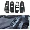 Carbon Fiber Style Interior Window Lift Switch Panel Cover Trims Accessoriess for 2018-2023 Subaru Crosstrek,2017-2023 Impreza,2022-2025 WRX