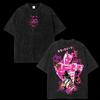 Wash Tee JoJo Killer Queen Yoshikage Kira Vintage Anime Washed T-Shirt Graphic Streetwear Manga Tee High Quality Short Sleeve Female Male Clothing