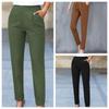 Slim Fit Business Harlan Pants Pleated High Waist Suit Pants Fashion Professional Pants  Girl