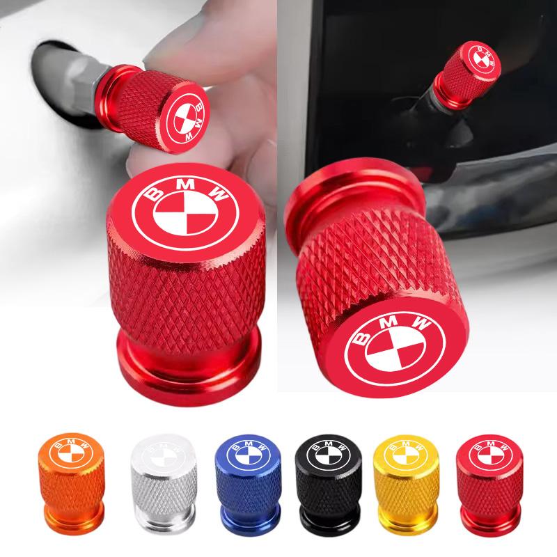 4Pcs Aluminum Car Wheel Tire Valve Caps Tyre Rim Stem Covers Airdust Waterproof For BMW M Performance Logo 1 3 5 Series X1 X3 X5 CD0