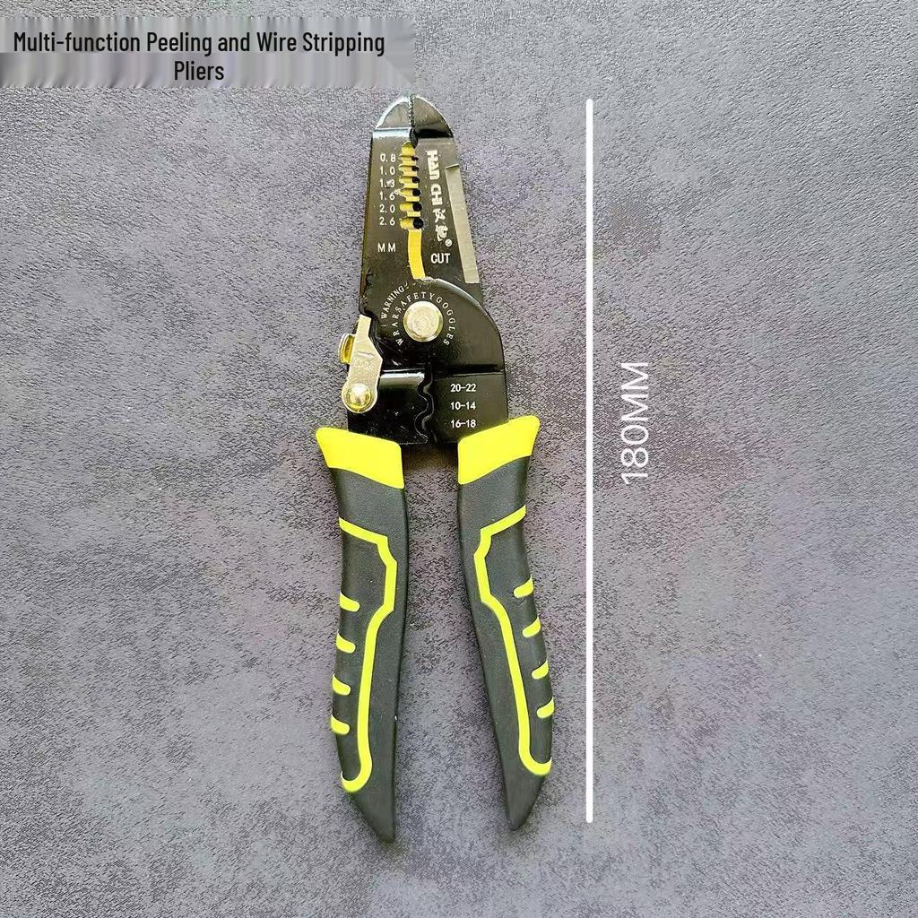 Clești multifuncționali de dezizolat și tăiat cabluri pentru electricieni