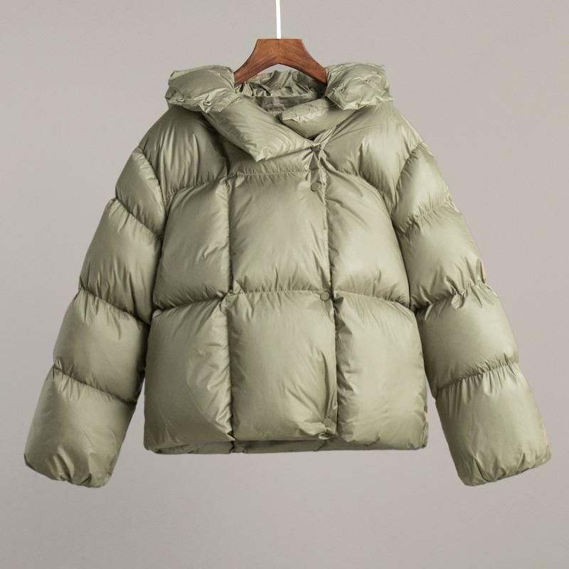 Winter Warme Baumwoll-Pufferjacken Damen Locker Parkas Mantel Vintage Brotjacke Oberbekleidung Büro Damen Gesteppte Kleidung