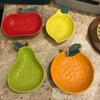 Ceramic Fruit Shape Sauce Dish Seasoning Dipping Bowl Ketchup Soy Vinegar  Fruit Salad Butter Dessert Plate Tableware Decoration
