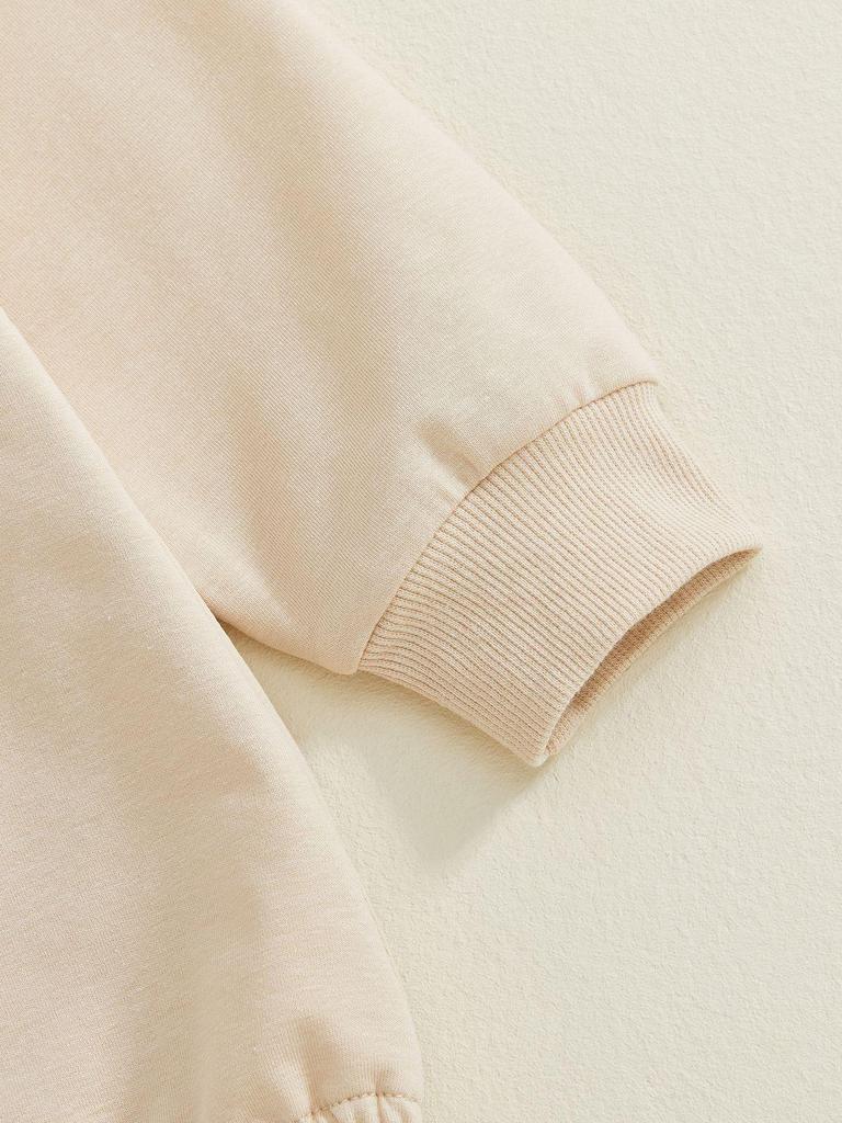 Tuta con Anatra Ricamata a Maniche Lunghe per Neonati e Bambini Piccoli per Autunno e Primavera
