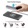 Non-slip DIY Trim Car Wireless Charger Wide Compactible Rectangle Fast Charging Overheating Prevention Phone Charger Pad