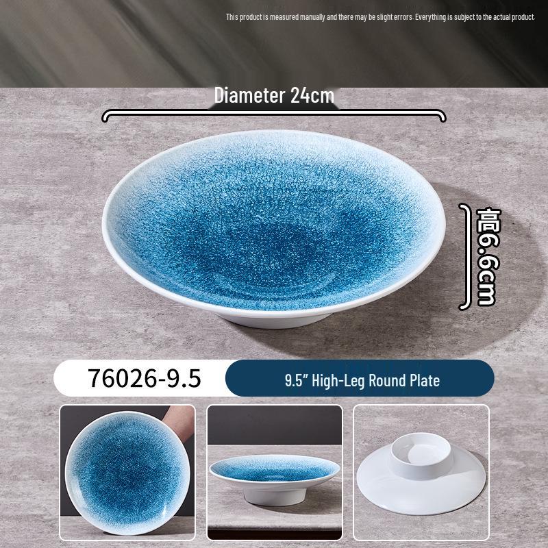 Melamine Faux Porcelain Bibimbap & Noodle Bowl Set: Deep Plates for Soup, Salad, Liangpi & More.