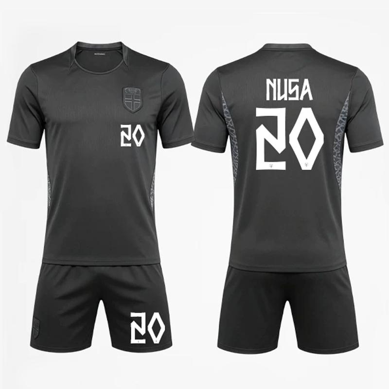 2026 Norway national team Haaland football suit set adult S-5XL match away sports suit jersey football suit t shirt and short