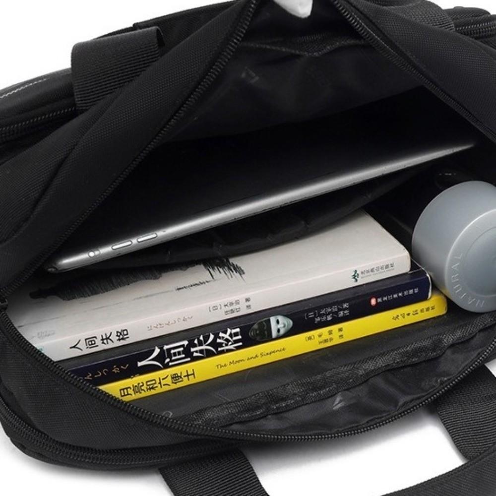 Zipper Closure Oxford Briefcase Large-capacity Men's Crossbody Bag Travel Bag Daily Commute