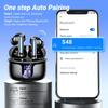 Wireless Earbuds Headphones Bluetooth 5.4 42h Playback for Running/fitness/office 4 Noise Cancelling Microphones IPX6 Earphones for Android iOS 