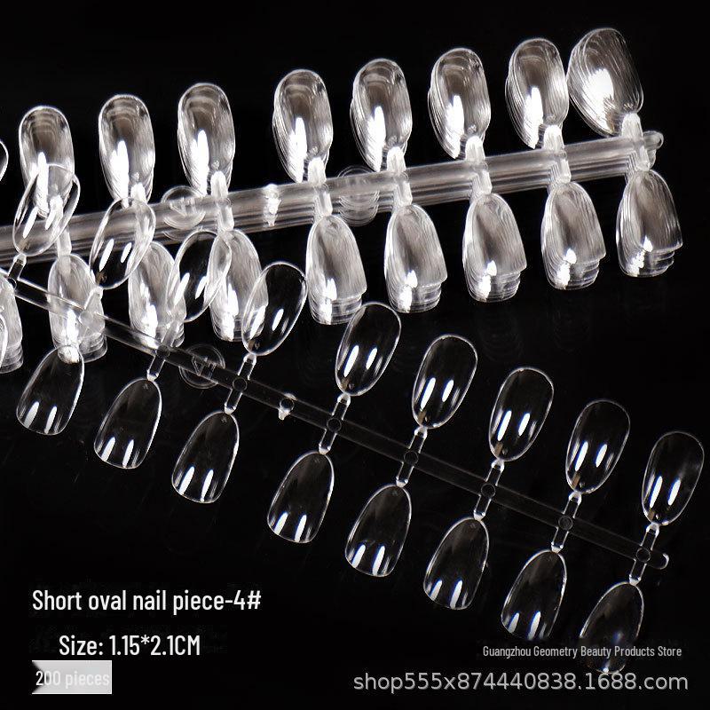 Japanese Oval and Square Round Pattern False Nail Sample