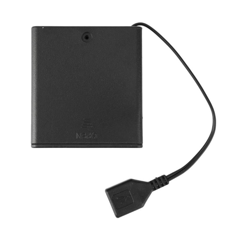 2/3/4/6/8 Slot AA Battery Case Storage Case Box With USB For Building Led Light Kit With Switches for Led Light Kit