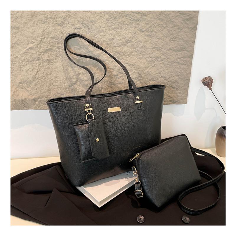 Three-piece Bag, Simple and Large-capacity Spring New Fashion Commuter Handbag, Textured Shoulder Bag