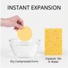 Multi-Layer Compressed Wood Pulp Dish Sponge Random Color Absorbent Easy-Clean Scouring Pad Drawer Storage Kitchen Cleaning Tool