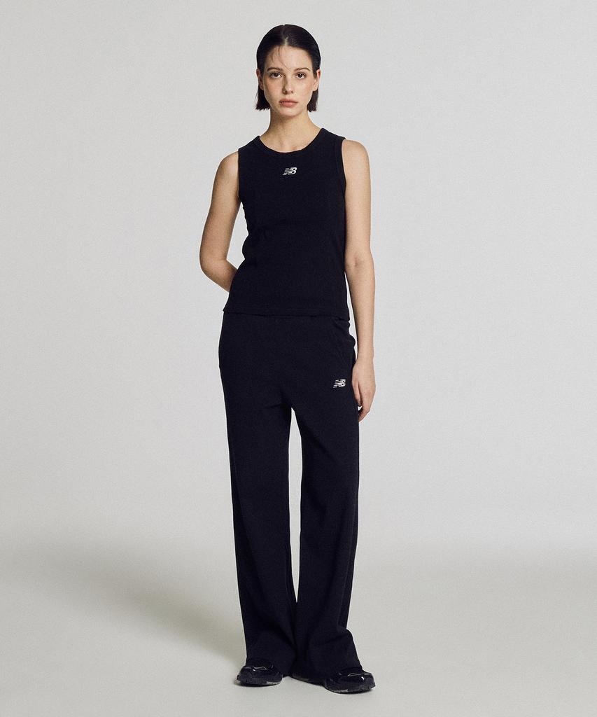 Nyuballanseu Nbmlg2W312 / Women Soft Fresh Ribbed Wide Pants (Black)