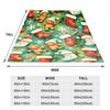 Green Blanket Christmas Stocking Gingerbread Man Soft Flannel Blanket for Home Living Room Bedroom Decor New Year Christmas Gift