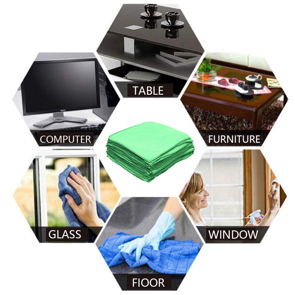 PandaTree Autowasch-Mikrofaser für Auto Haushalt Schnelle und Gewerbliche Nutzung Tücher, Saugfähig, 50 Stück, Tücher, Dick, Wäschen, Reinigung, Reinigung,