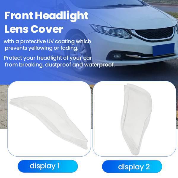 Transparent Left Headlight Cover for Honda Civic F None