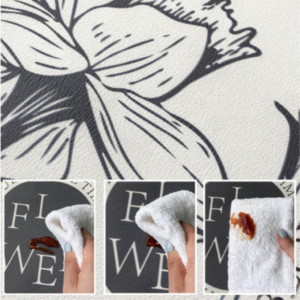 for Bathroom Kitchen Printing Non slip Faucet Drain Pad Absorbent Pad Faucet Mat Sink Splash Guard