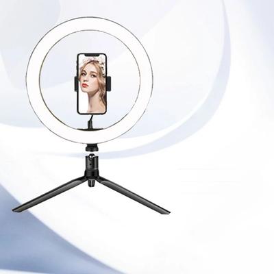 Lumière Annulaire Selfie 8/10 pouces Trépied RGB Support de Téléphone Support Anneau Lumineux Photographie Cercle Lumière de Remplissage Lampe Couleur LED Trepied Maquillage