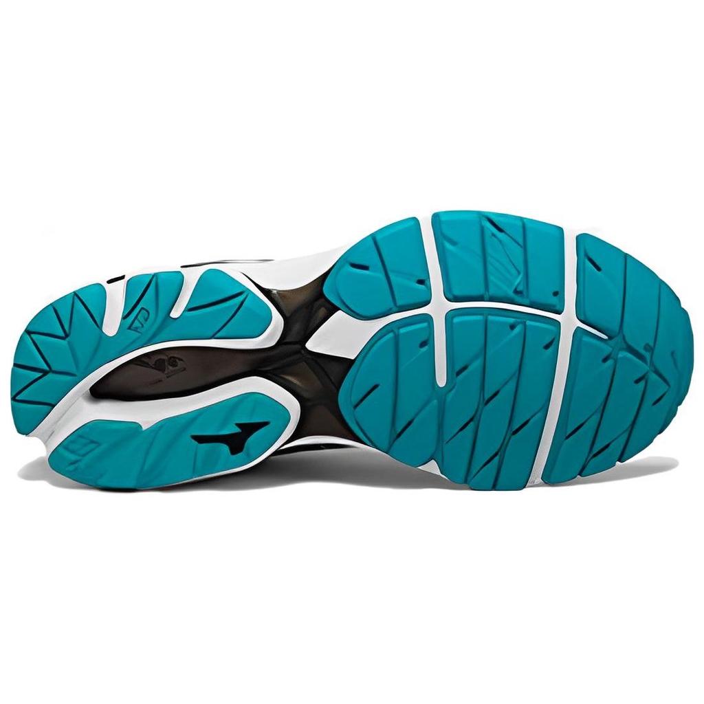 Mizuno Round Toe Lace-Up Non-Slip Durable Low-Top Running Shoes Women sneaker Gray Black J1GD191010