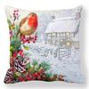 1 piece of Christmas Day party decoration pillowcase Winter Snowman animal print cushion suite room home decoration gift