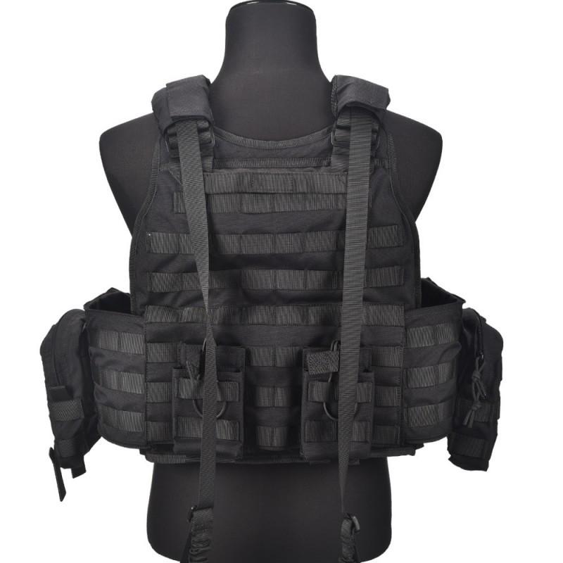 ZTZ Multifunctional Quick-release Vest Military Fans Training Outdoor Protective Camouflage Uniform one size чёрный