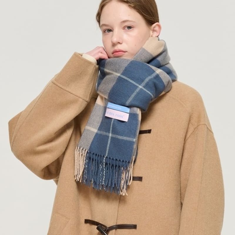 ROIDESROIS [1+1] Premier Soft Tender Check Muffler (13 Colors)