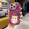 Phone Case: 2D Flat Design Suitable for iPhone 18 17 16 15 14 13 Pro Protective Case, Couple Style, Teacup Hamster, Christmas and Halloween Gifts