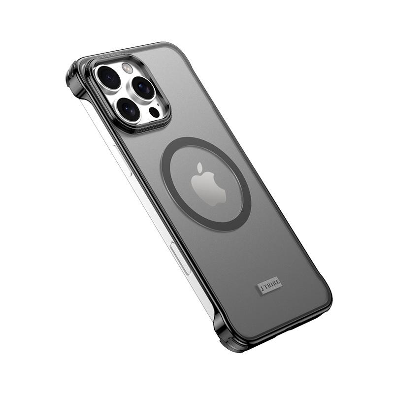 Applicable To Apple 16promax Mobile Phone Case Matte Magnetic Suction New iPhone16Pro Borderless Por Anti-drop Male