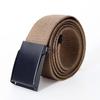 Men's Trendy Canvas Leather Belt with Automatic Buckle - Korean Style for Youth & Students