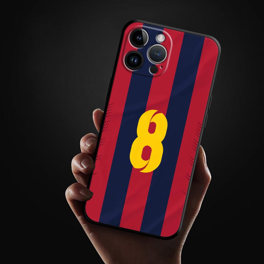 Football Number Funda Phone Cover Phone Case for Apple iPhone 17 Pro Max 17e 13 12 14 15 Pro 7 8 Air 11 XR XS MAX 16