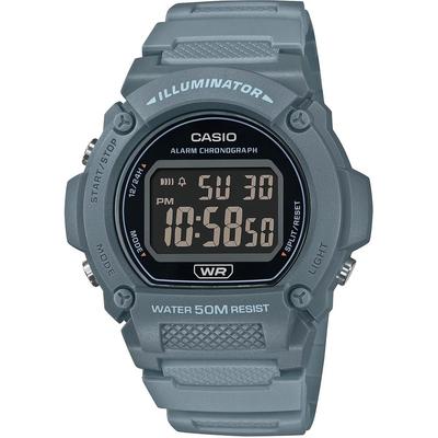 Standard Digital Wristwatch W-219HC-2BV Men's Matte Grayish Blue
