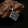 Nordic Charm Compass Pendant Necklace Lightweight Stainless Steel Chain With Ancient Symbolic Meaning For Daily Wear