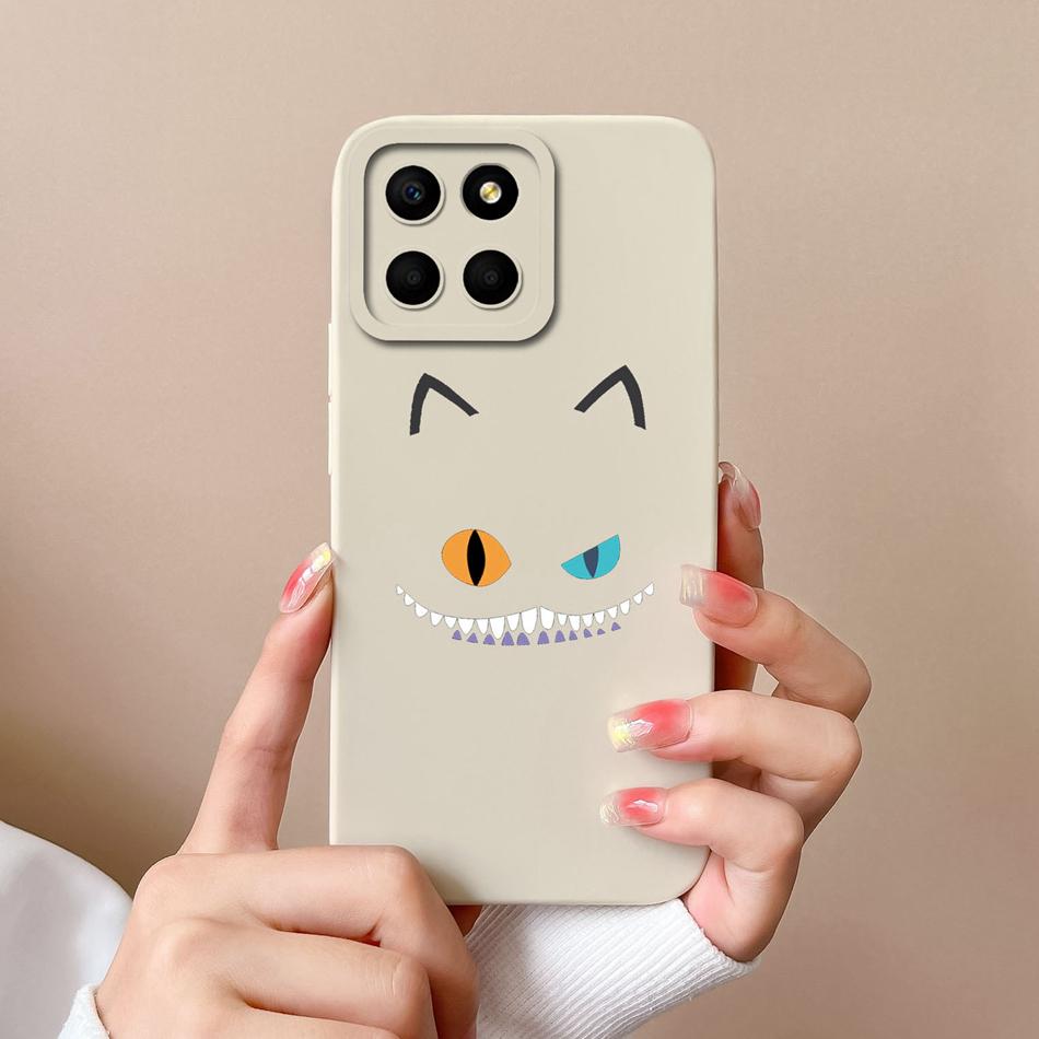 For Huawei Honor X6 X6S X6A Plus Phone Case Butterfly Heart Liquid Silicone Camera Protection Back Cover For Honor X 6 Funda
