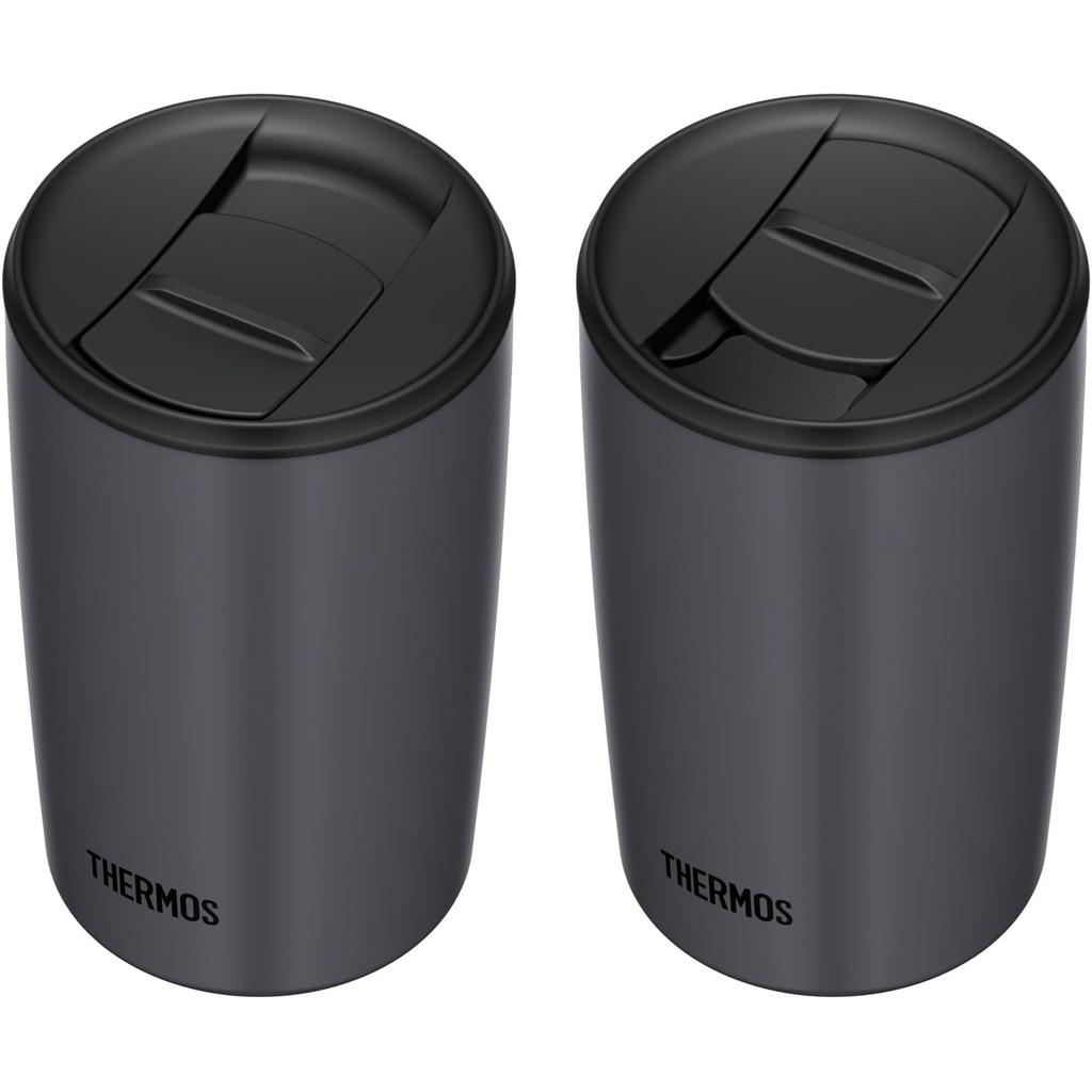 Thermos Vacuum Insulated Tumbler with Lid 400ml Dark Gray JDP-401 DGY
