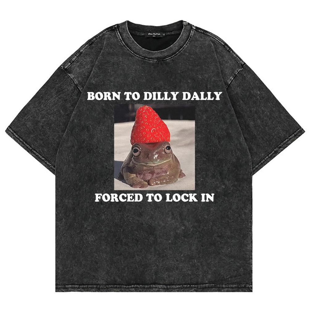 

Хлопковая футболка Рожден, чтобы валять дурака, Вынужден сосредоточиться Смешные футболки с мемами про кошек Мужская женская футболка Оверсайз Топы с минеральной стиркой 3XL