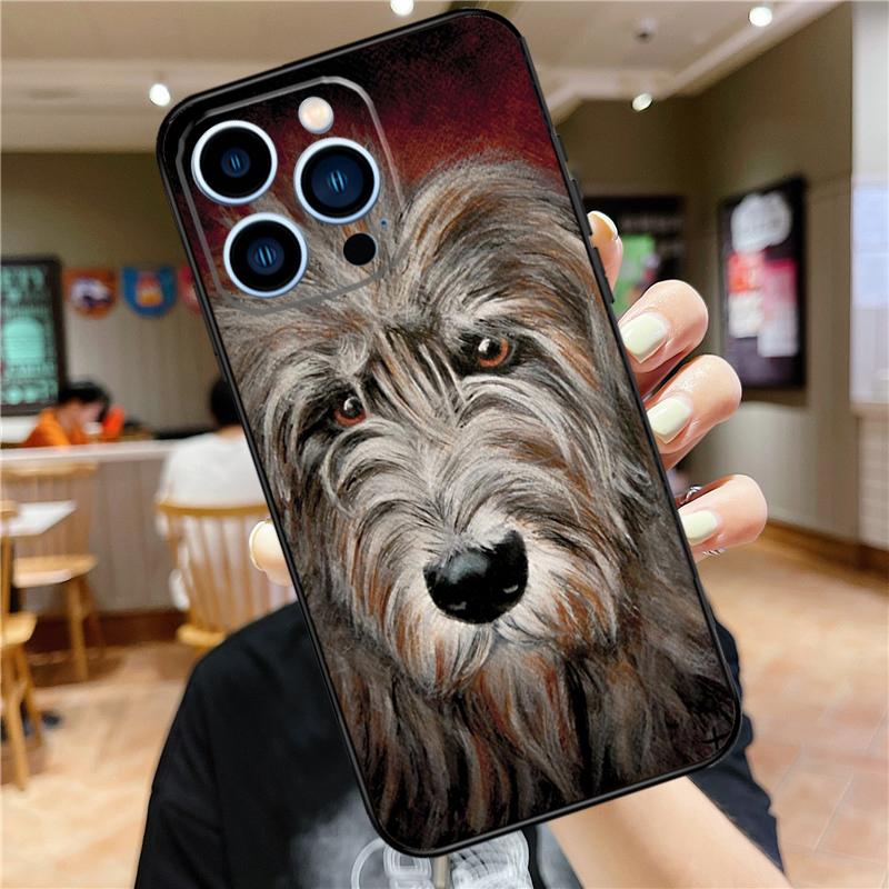 Irish Wolfhound Dog Case For iPhone 17 Pro Max 16 15 14 11 12 13 Mini Plus 16e 17 Air Bumper Cover Accessories