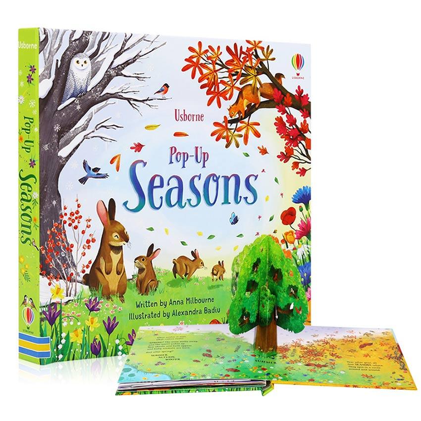 Usborne Pop-Up Fairy Tales 3D Picture Book Cardboard Coloring English Educational Reading Books Bedtime Story Books for Children Kid Learning Toy Seasons