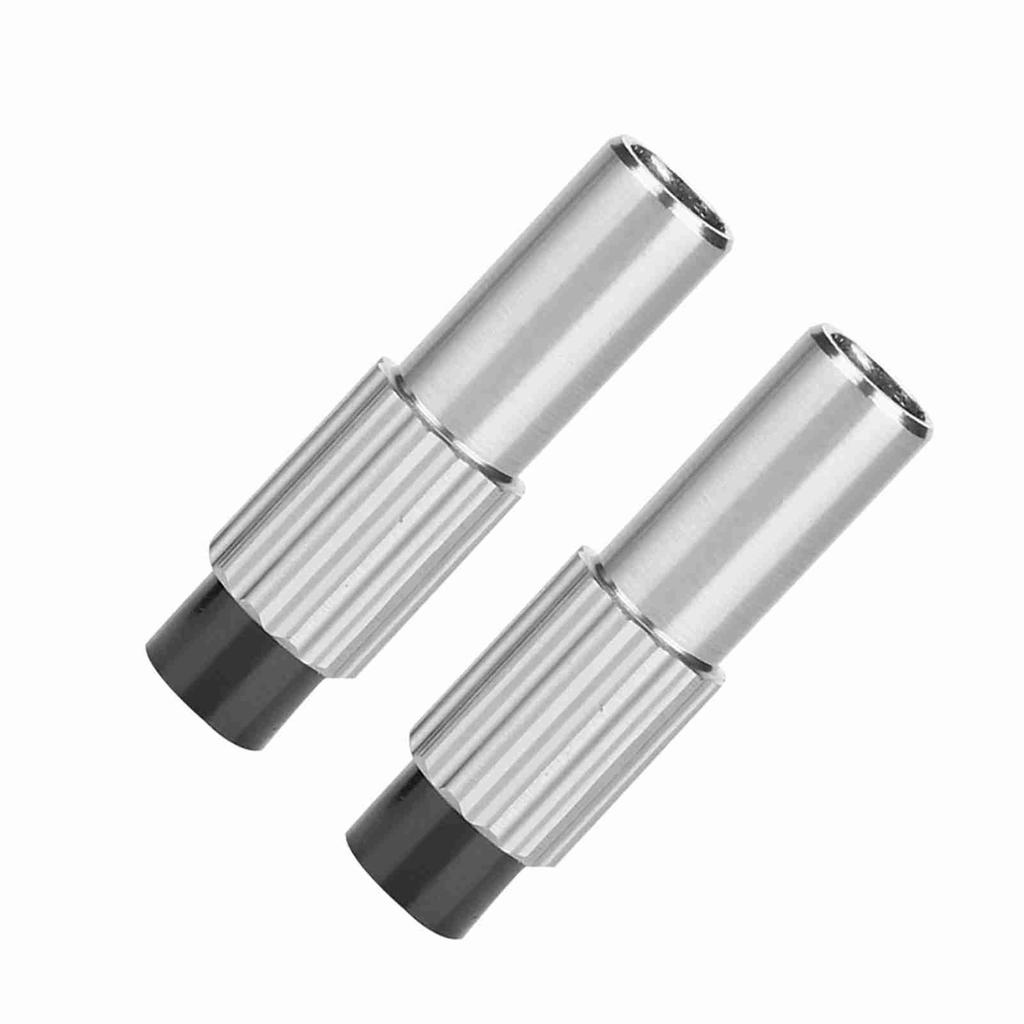 1 Pair Bike Brake Cable Gear Shift Connector Line Regulator Adjuster Cap (titanium Color)