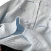 Korean Style 3D Bow Round Neck Knit Women's Fall College Sweater Cardigan