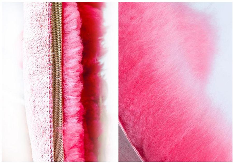 3Pcs/Set Long Plush Fur Cover For Car Steering Wheel Gear Knob and Parking Brake