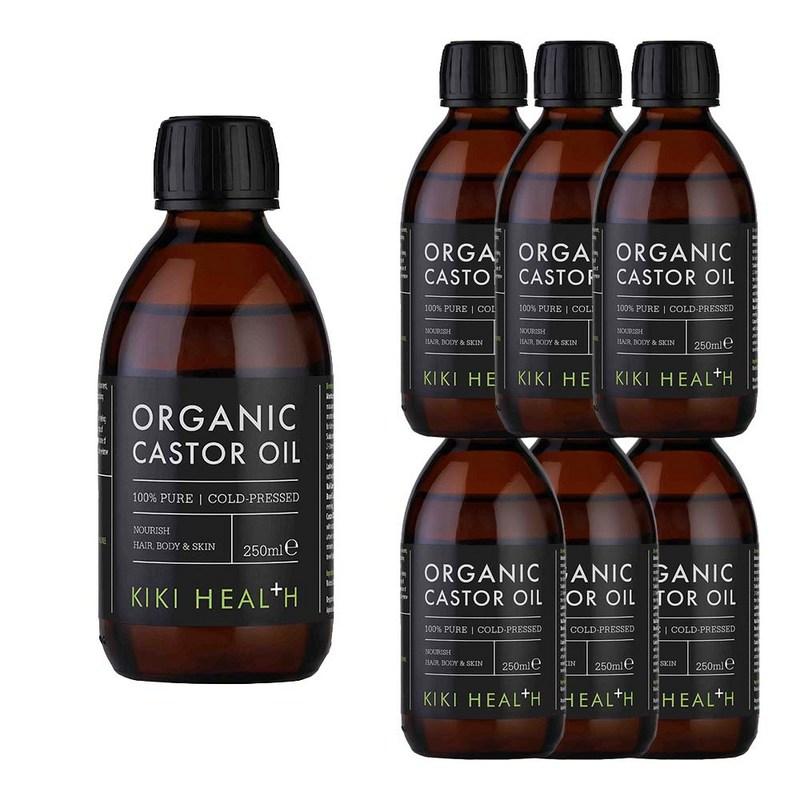 Kiki Health Bio Kaltgepresstes Unraffiniertes Rizinusöl 250ml 6 Stück