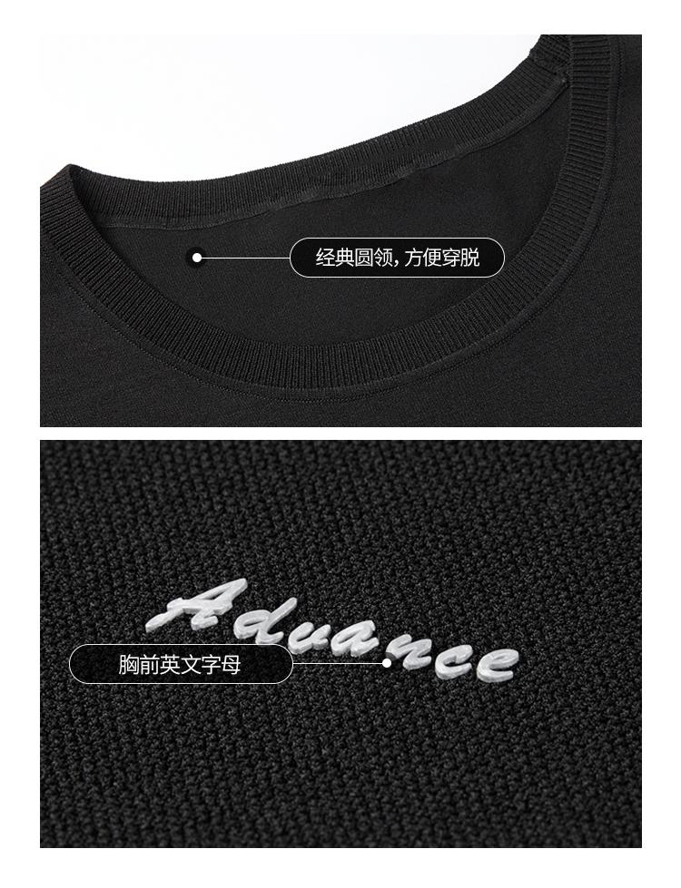 Simple Solid Color Breathable and Comfortable Short-Sleeved Knitted Shirt